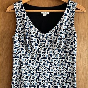 Anne Taylor LOFT Geometric Print Sheath Dress.